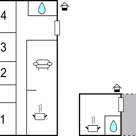 Semesterbostad Pet Friendly In With Kitchen *